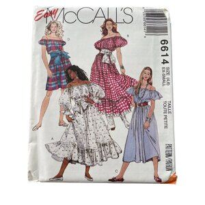 McCalls 6614 Sewing Pattern Size 4-6 Square Dance Dress 3 Lengths Western UNCUT